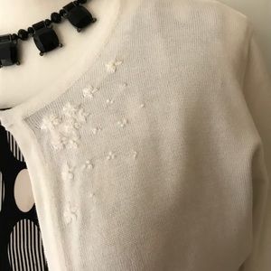 The Limited,Cotton Cardigan, embroidered details .